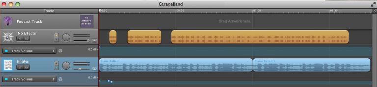 garageband show time in seconds